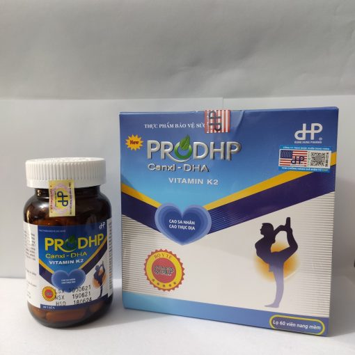 Viên uống Pro Dung Hung Pharma Canxi DHA vitamin K2 giúp xương chắc khỏe 60 viên