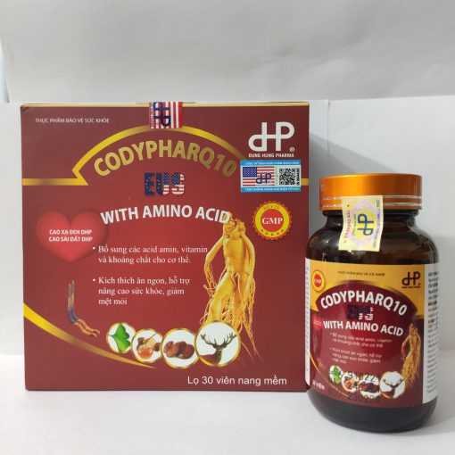 Viên uống Codyphar Q10 Dung Hung Pharma bổ sung amino acid, vitamin và khoáng chất 30 viên