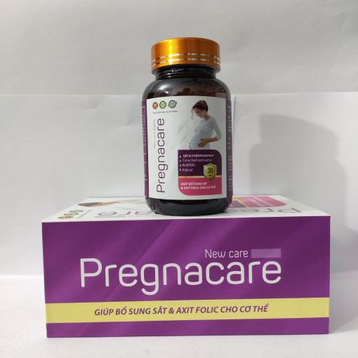 Viên bổ sắt bầu PREGNACARE, bổ sung sắt và vitamin cần thiết cho mẹ và bé (Lọ 30 viên)