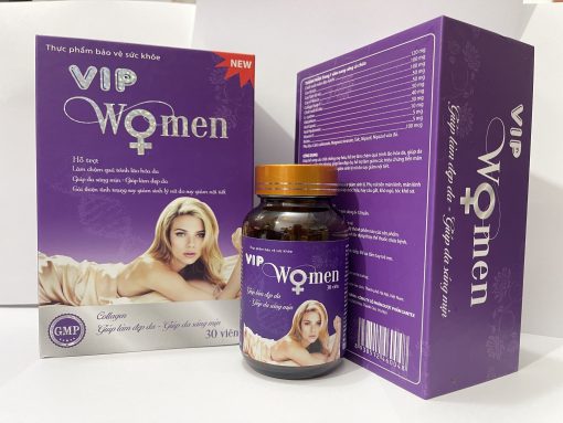 Viên uống sinh lý nữ Vip Women hộp 30 viên giúp làm đẹp da, cải thiện nội tiết tố nữ