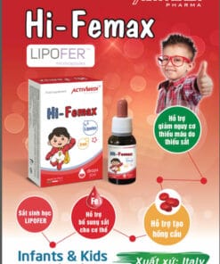 Siro sắt dạng nhỏ giọt Hi Femax, bổ sung hỗ trợ tái tạo hồng cầu, cho trẻ thiếu máu [NHẬP KHẨU CHÍNH HÃNG]